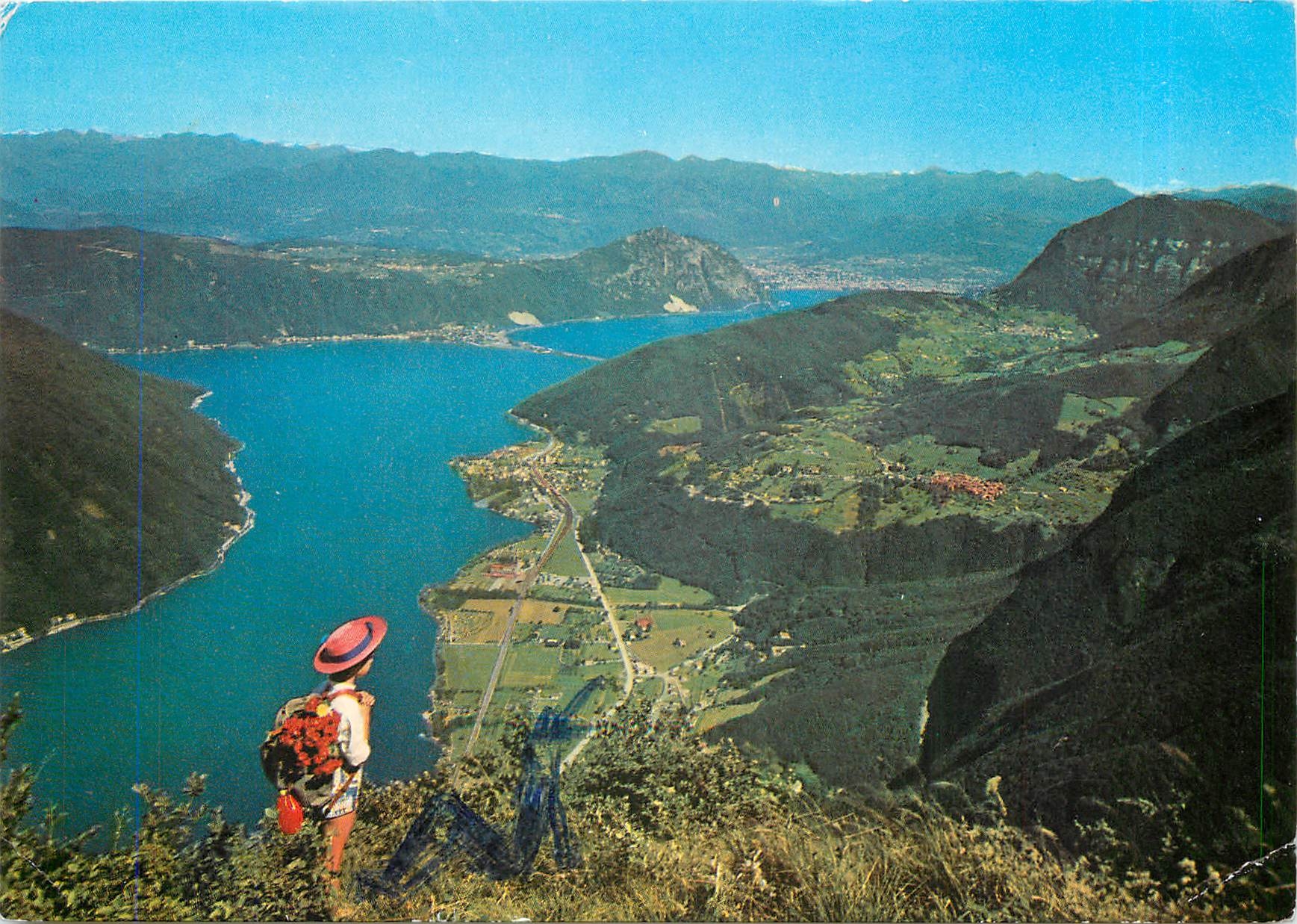 CPM Lago di Lugano Panorama dal Monte Generoso 