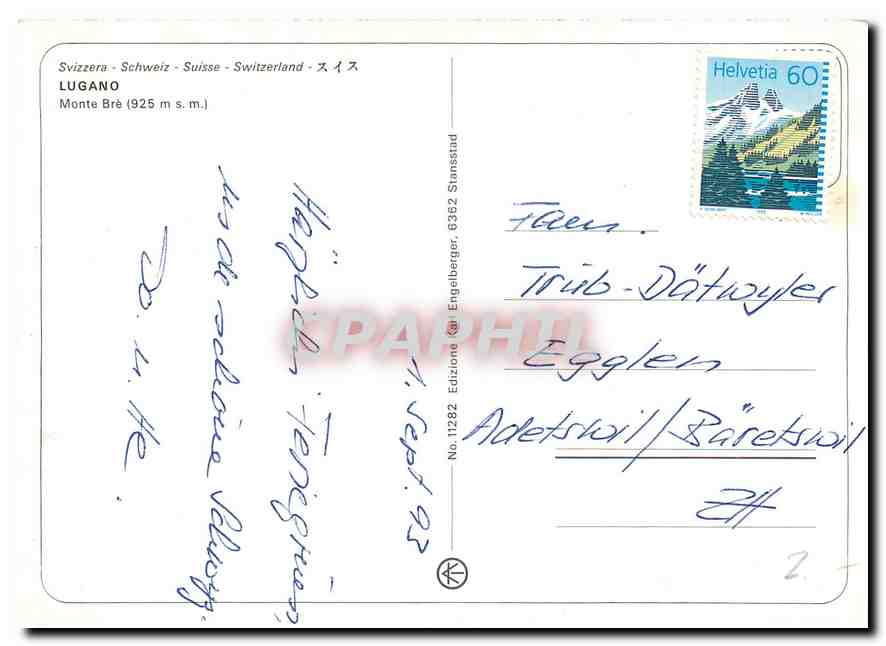 CPM Lugano Monte Bre  — Rückseite