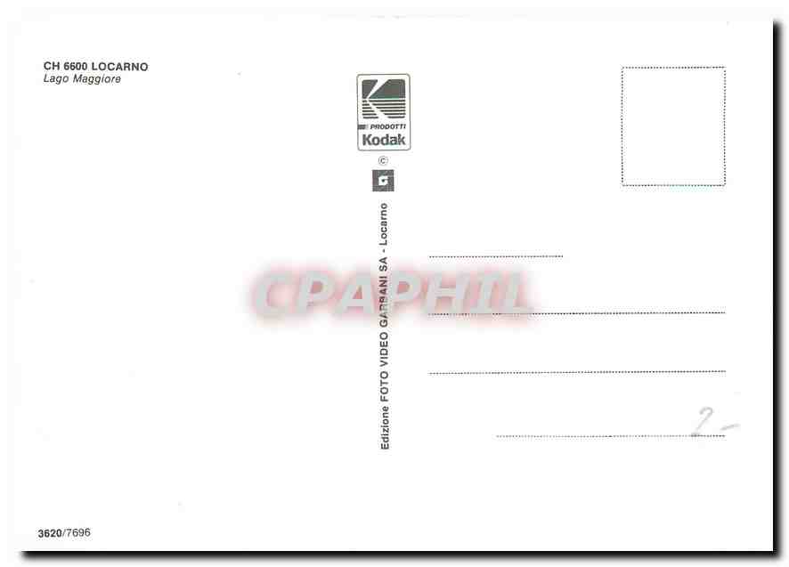 CPM Locarno Lago Maggiore  — Verso