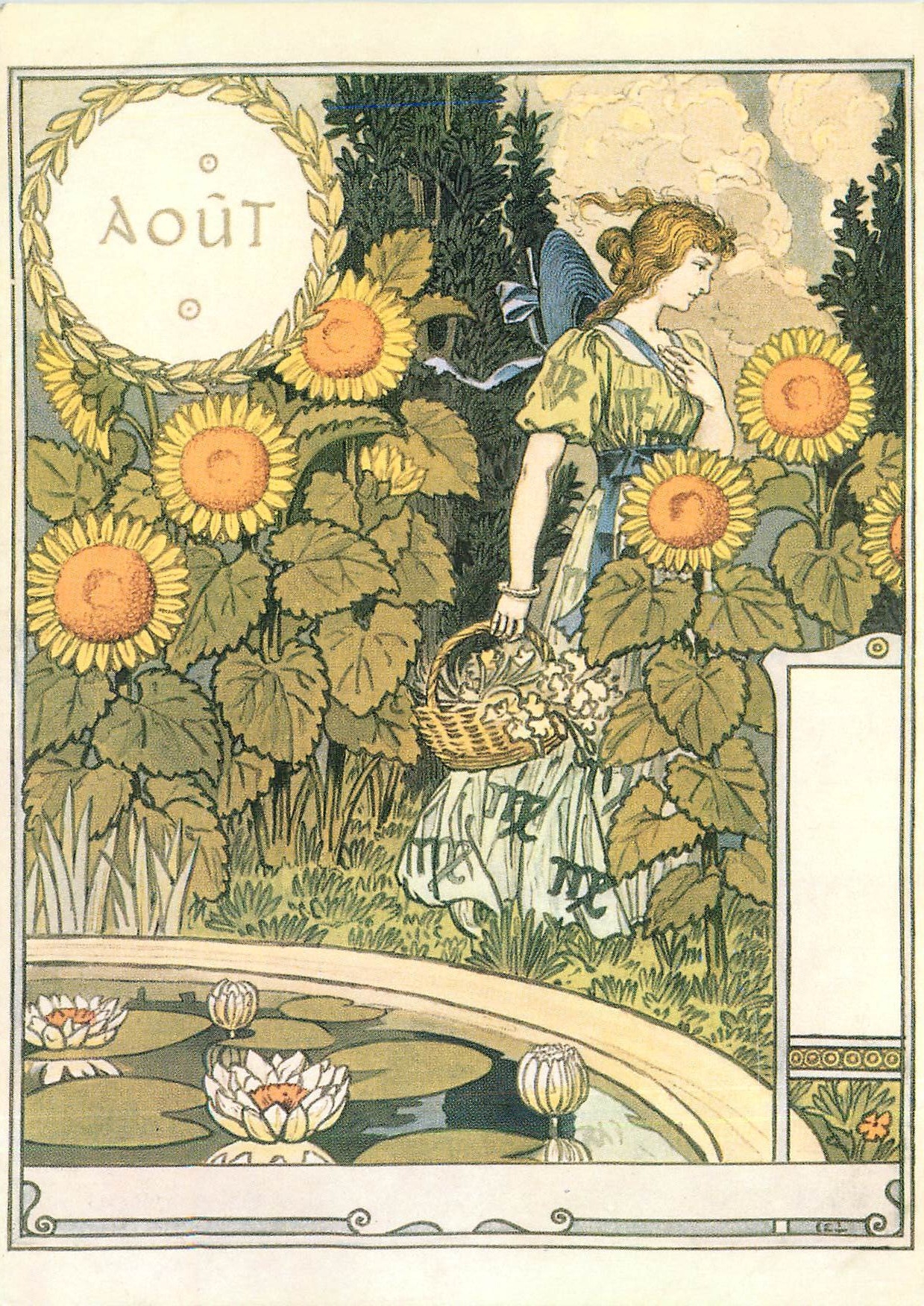 CPM Eugene Grasset La Belle Jardiniere August Museum fur Kunst unt Gewerbe Hamburg 