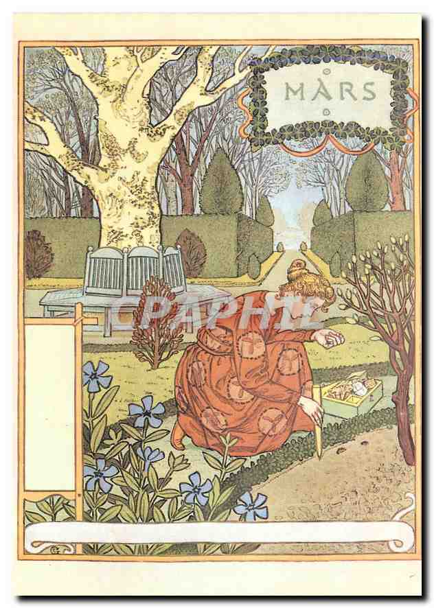CPM Eugene Grasset La Belle Jardiniere March Museum fur Kunst unt Gewerbe Hamburg 