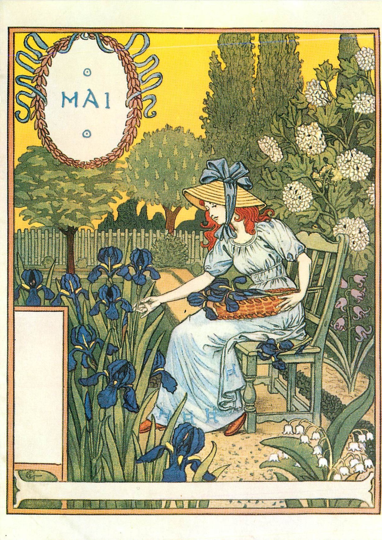 CPM Eugene Grasset La Belle Jardiniere Mai Museum fur Kunst unt Gewerbe Hamburg 