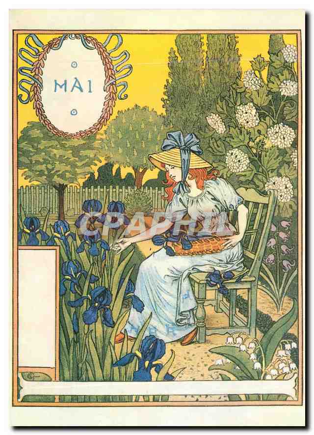 CPM Eugene Grasset La Belle Jardiniere Mai Museum fur Kunst unt Gewerbe Hamburg 
