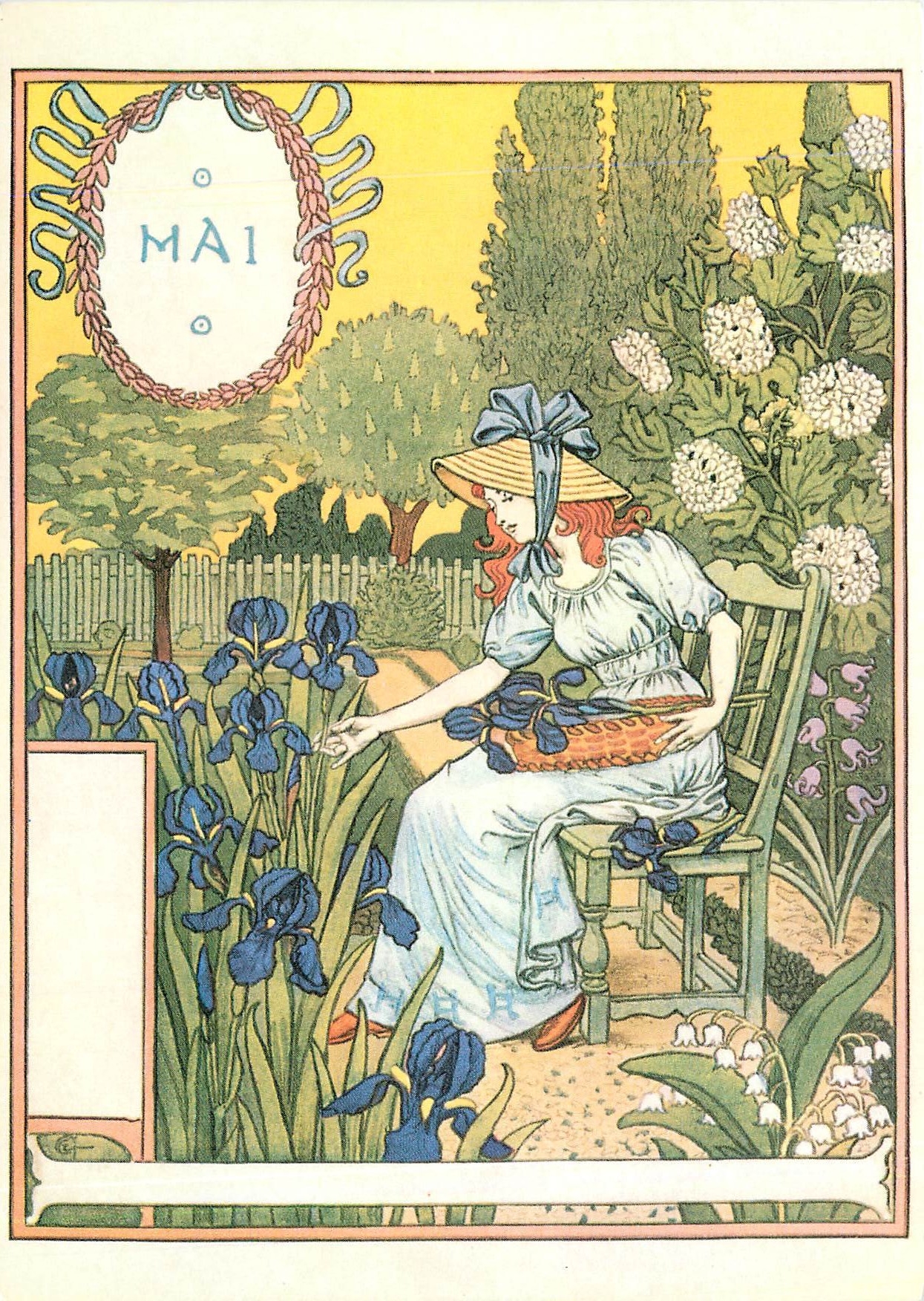 CPM Eugene Grasset La Belle Jardiniere Mai Museum fur Kunst unt Gewerbe Hamburg 