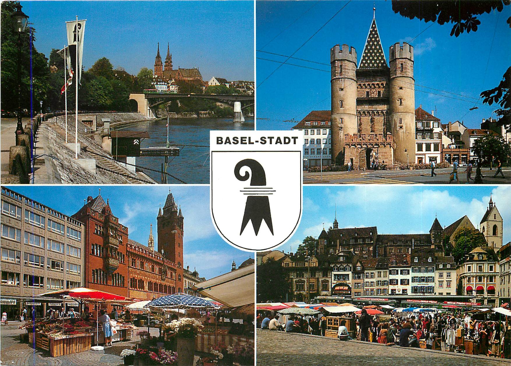 CPM Basel Stadt Basel Bale Munster Spalentor Rathaus Barfusser 