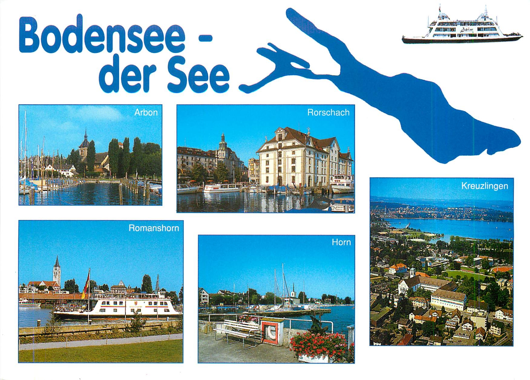 CPM Bodensee der See Arban Rorschach Romanshorn Horn Kreuzelingen 