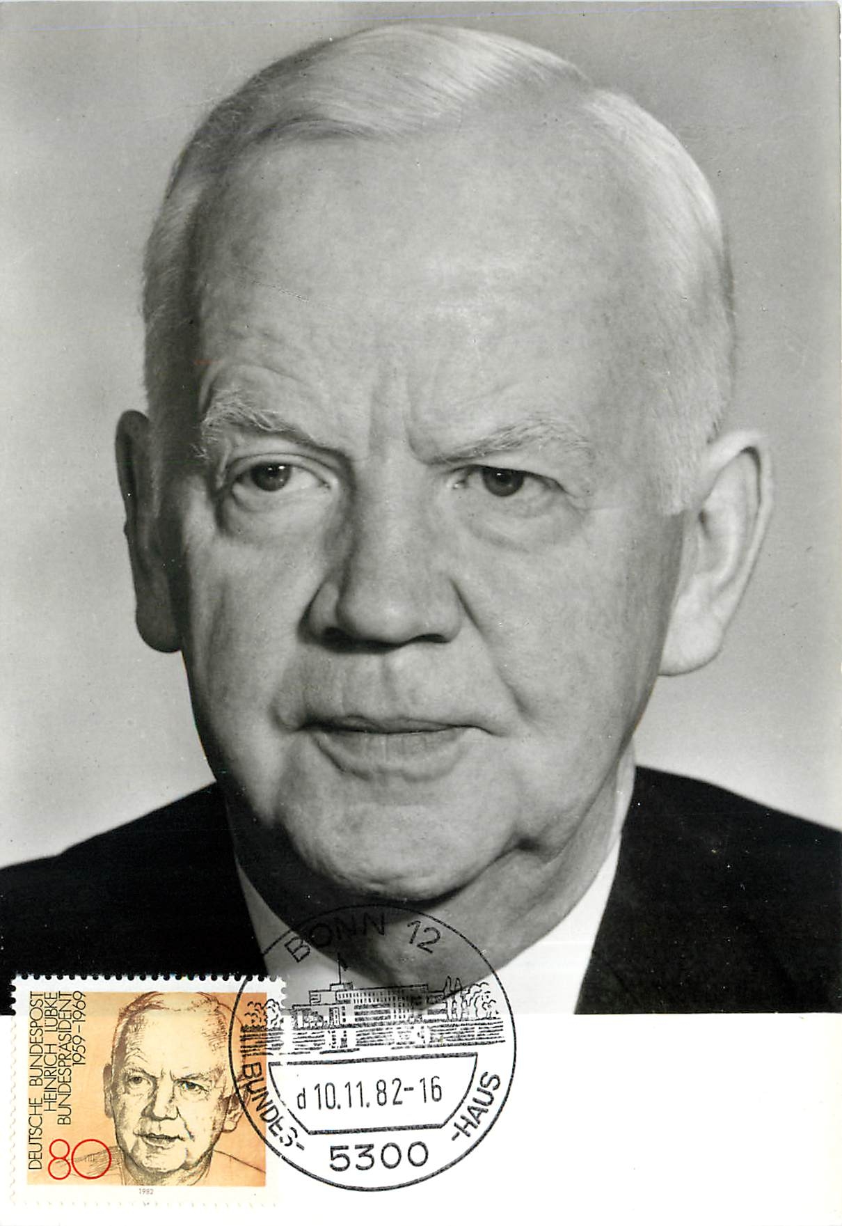 CPM Dr HC Heinrich Lubke Bundesprasident 