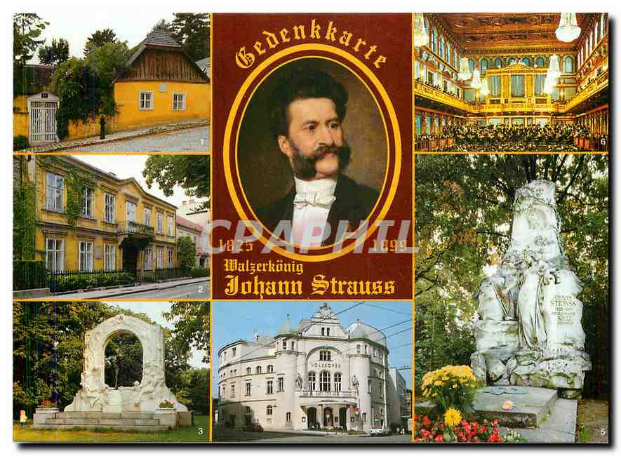 CPM Gedenkkarte Johann Strauss 