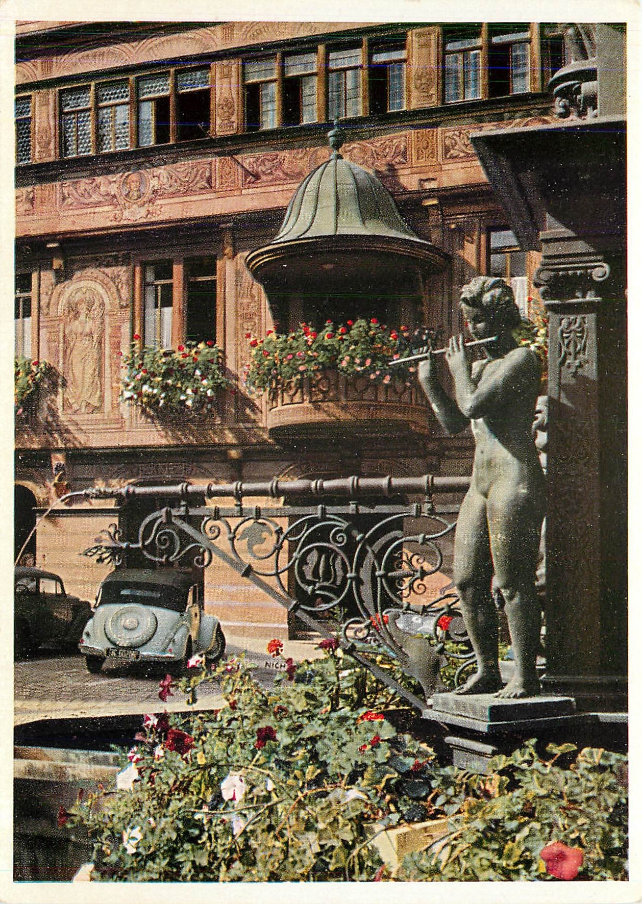 CPM Universitatsstadt Tubingen Marktbrunnen mit Rathaus 