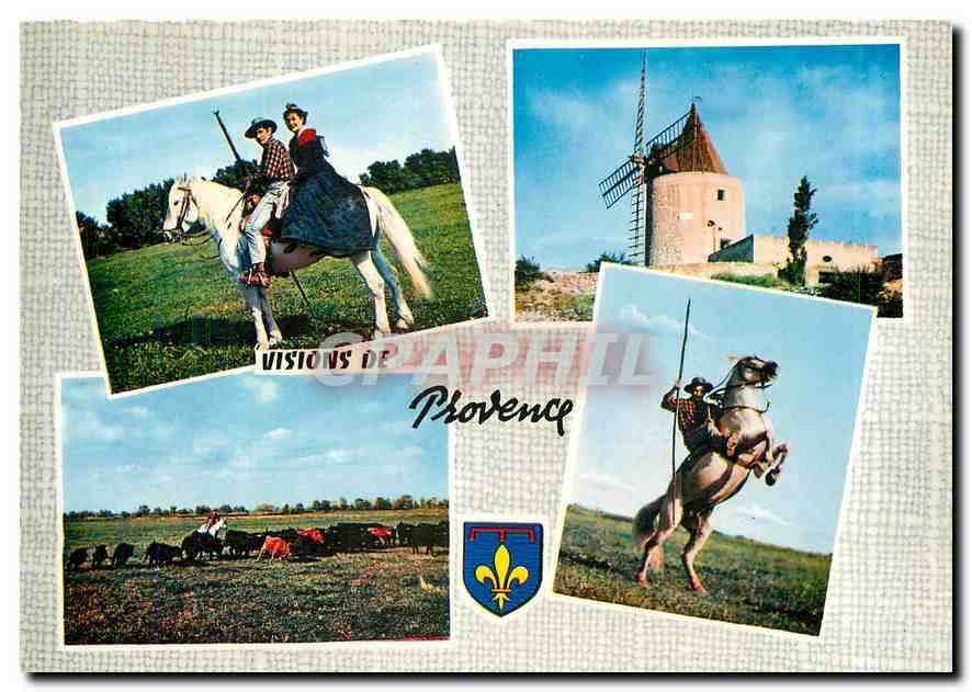 CPM Visions de Provence Gardian et Arlessienne 