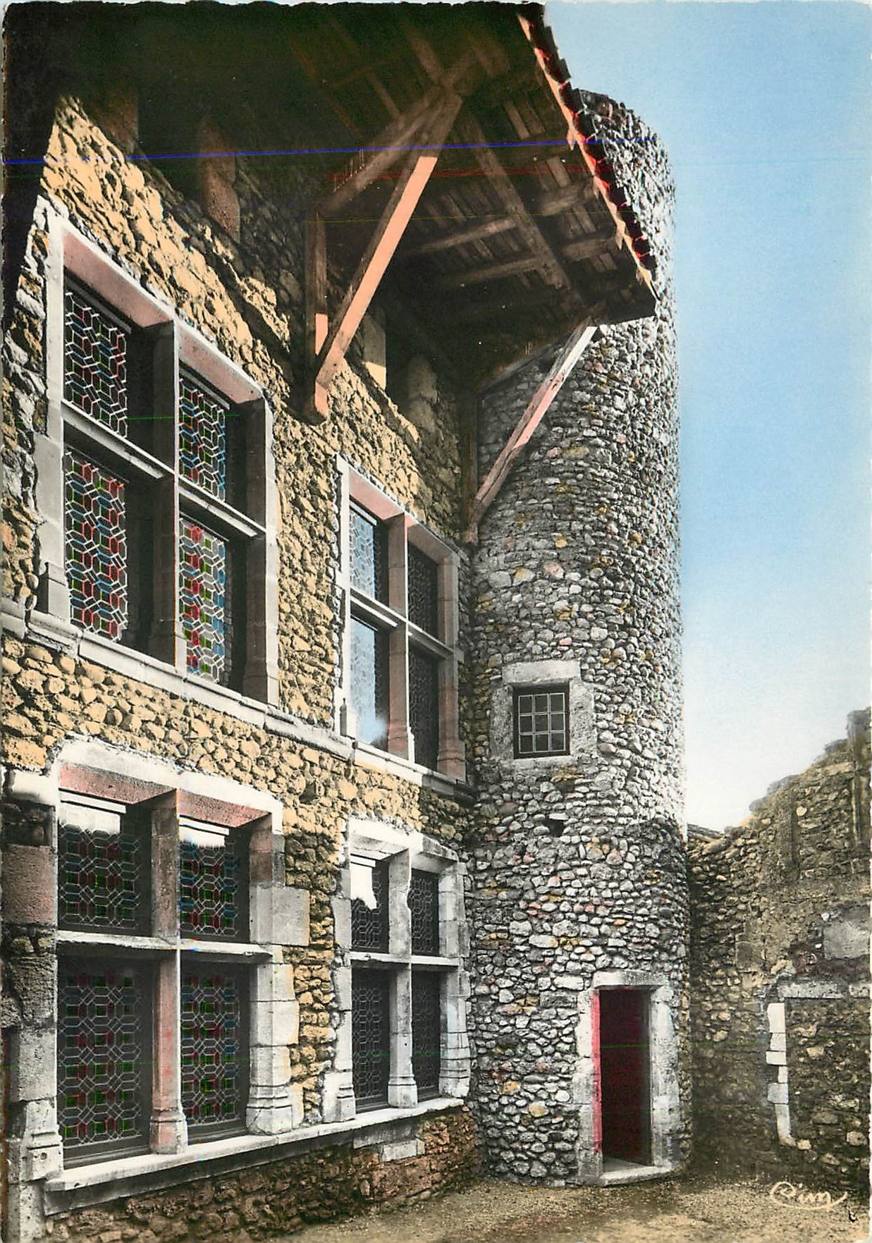 CPM Perouges Ain Cite Medievale Maison du Prince Tour de Guet 