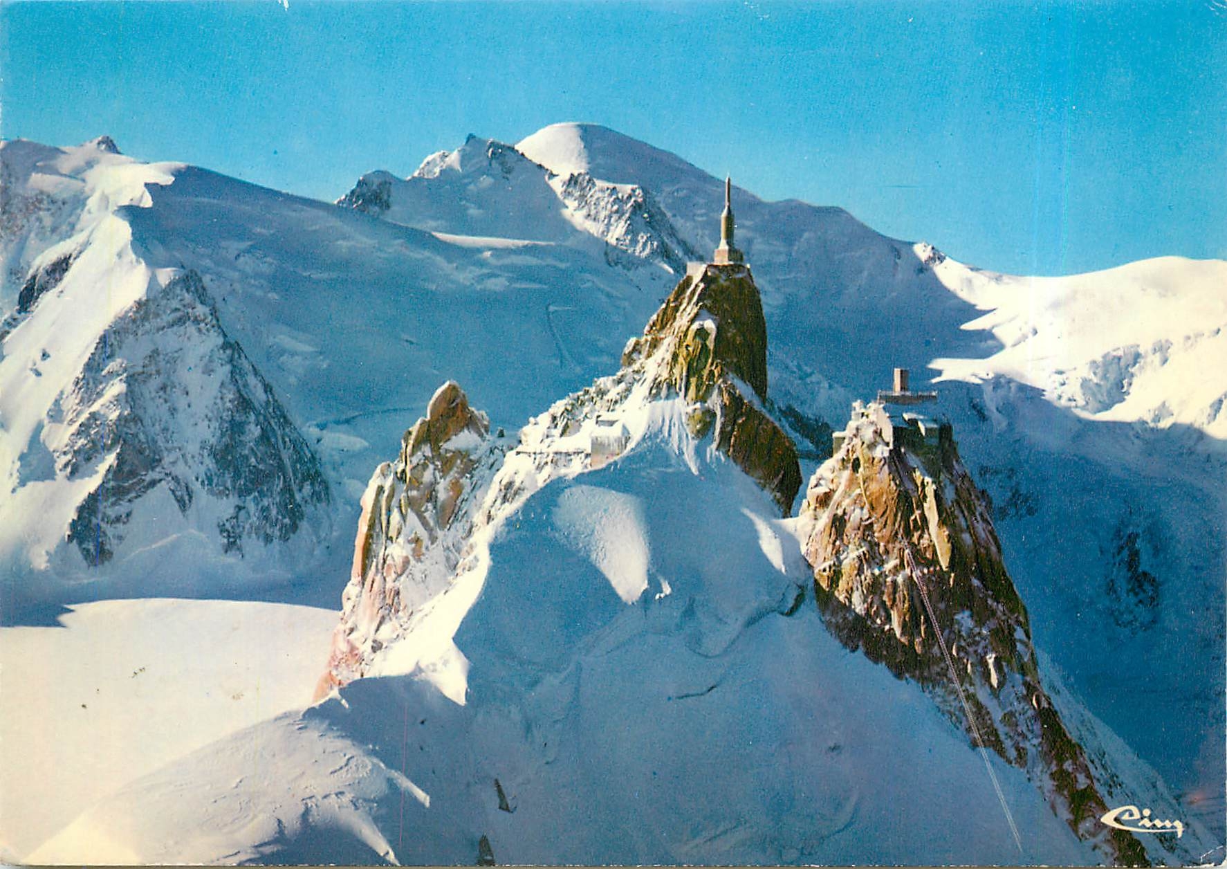 CPM Chamonix Mont Blanc Hte Savoie Vue aerienne 