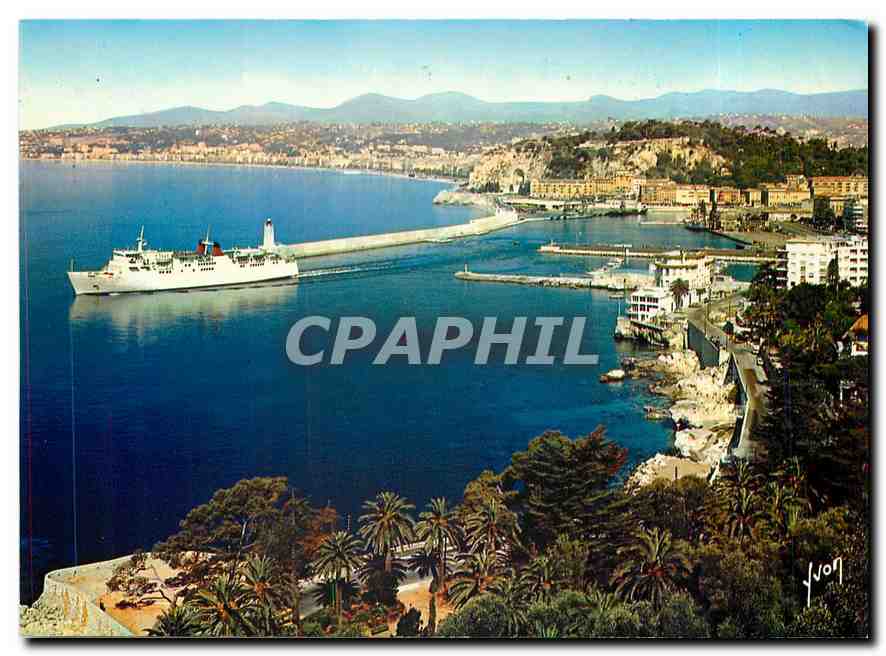 CPM La Cote d'Azur miracle de la nature Nice Alpes Maritimes Embarquement pour la Corse 