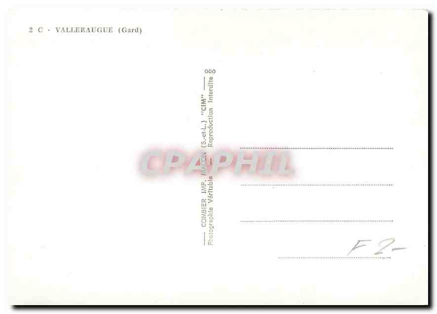 CPM Valleraugue Gard  — Rückseite