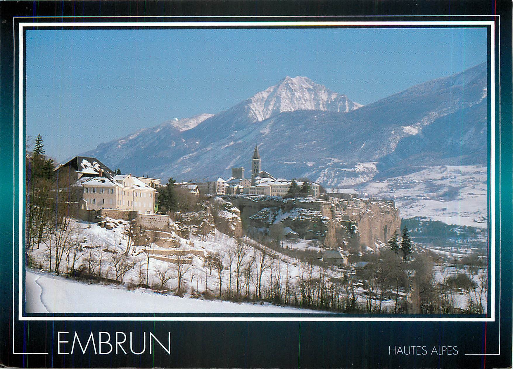 Embrun — Winteransicht mit schneebedeckter Berglandschaft — Verlag: Lans 391