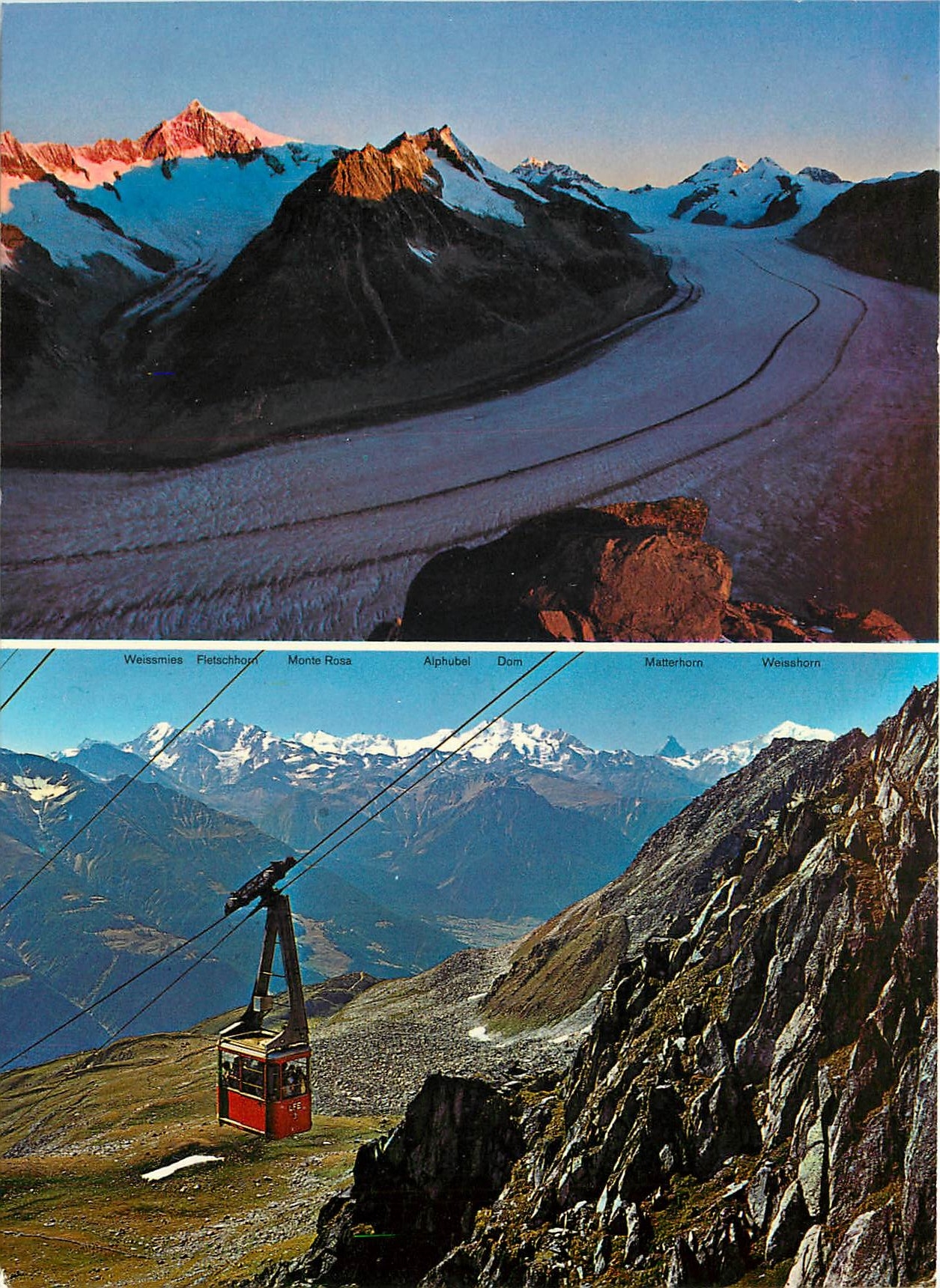 CPM Sonnenaufgang auf dem Eggishorn Jungfraugebiet Gr Aletschgletscher 