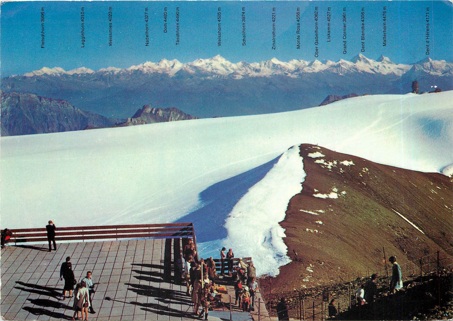 CPM Glacier des Diablerets Restaurant panoramique vue sur les Alpes du Valais 
