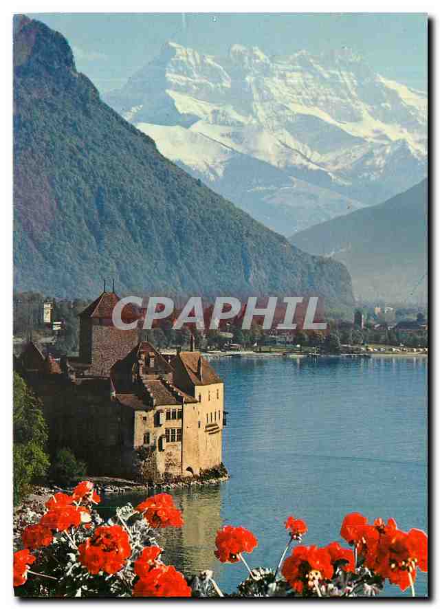 CPM Le Chateau de Chillon Villeneuve et les Dents du Midi 