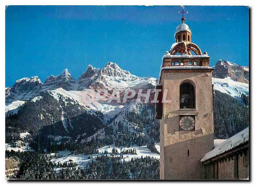 CPM Champery l'Eglise et les Dents du Midi 