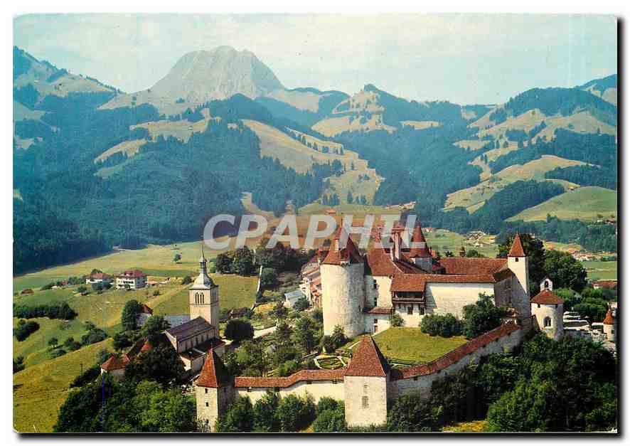CPM Gruyeres Le Chateau et le Moleson 
