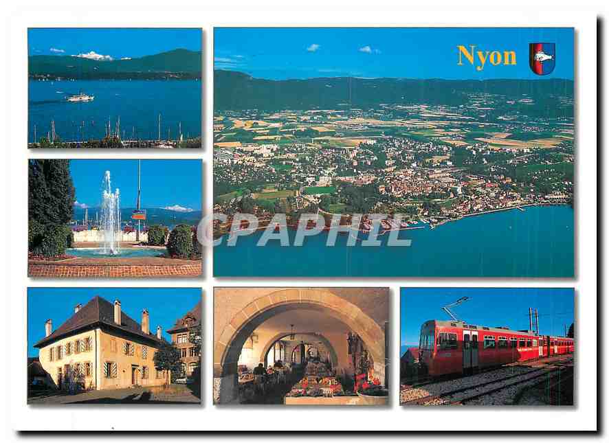 CPM Nyon avec lac leman 
