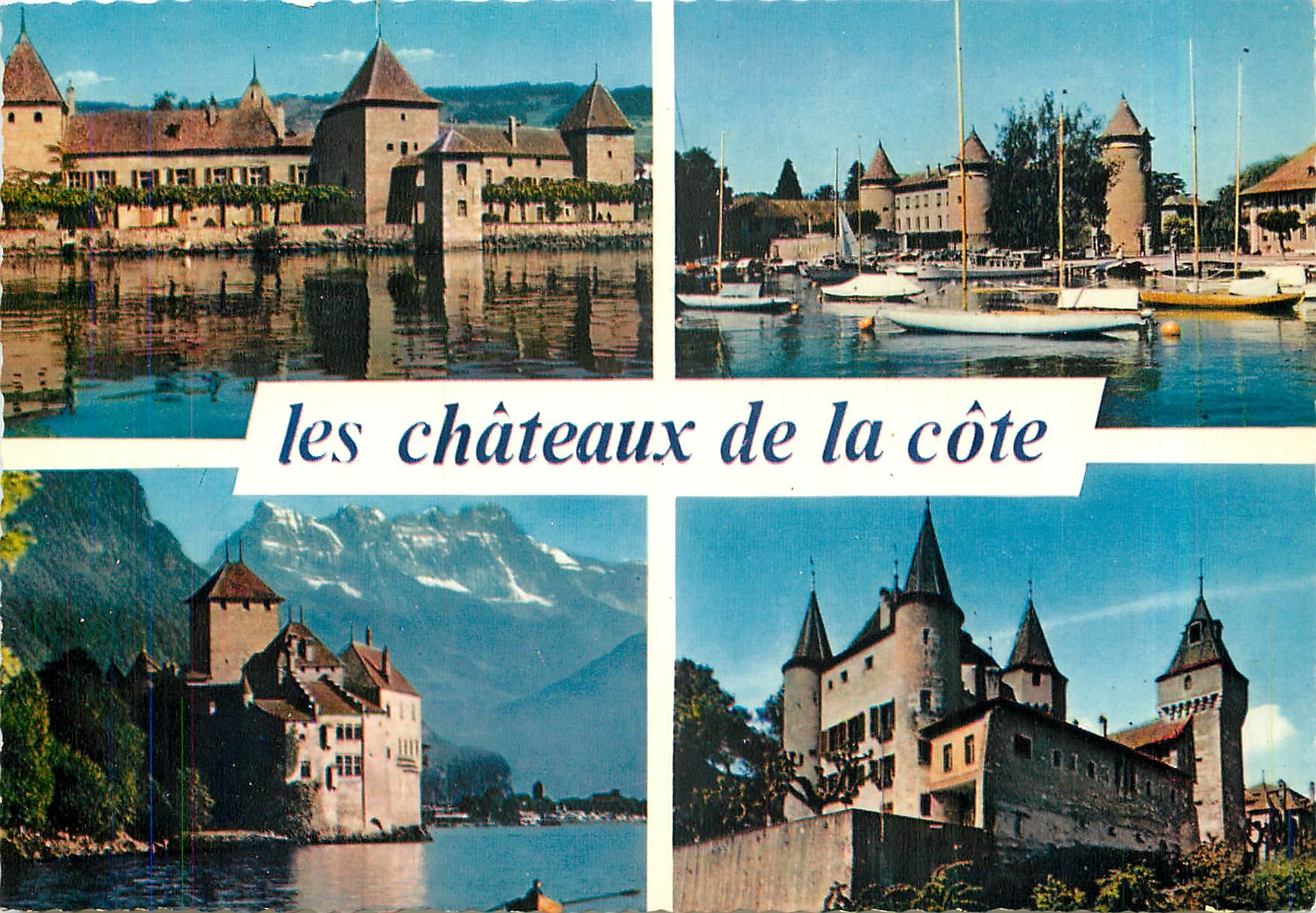 CPM Les Chateaux de la cote Lac Leman Les Chateaux de Rolie Morges Chillon Nyon 