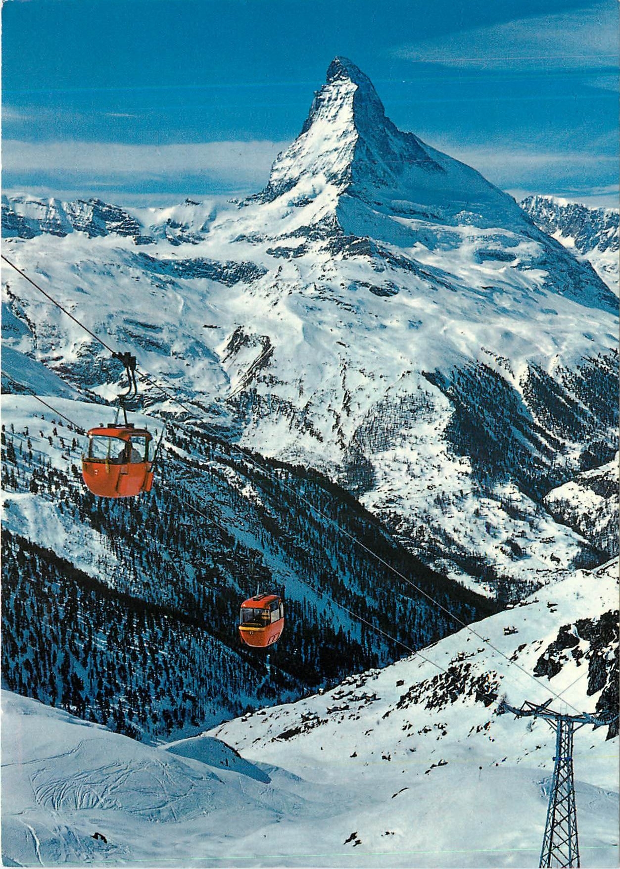 CPM Zermatt Gondelbahn Sunnegga Blauherd Matterhorn Mt Cervin 