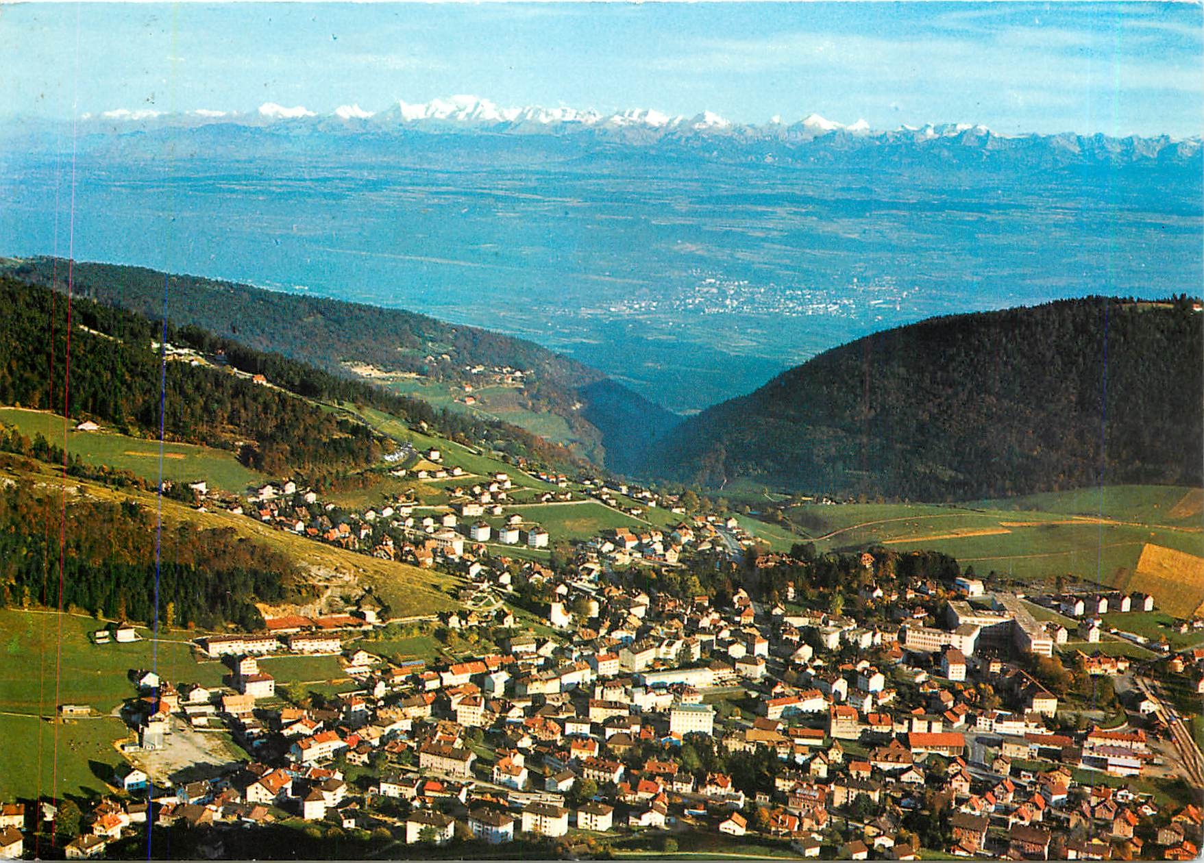 CPM Lumieres et couleurs sur le jura Ste Croix Le Lac de Neuchatel et les Alpes 