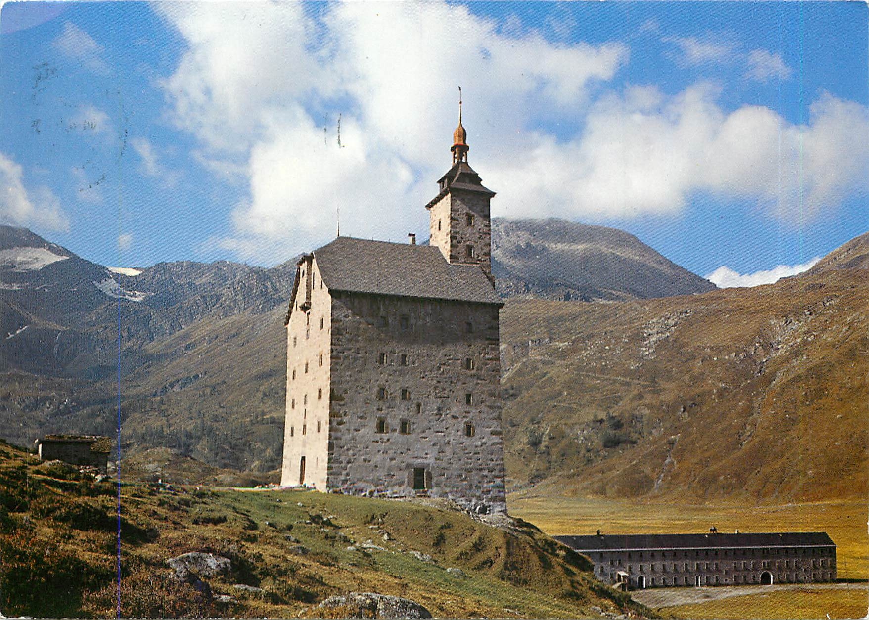 CPM Alter Stockalperfurm und Baral Haus auf dem Simplonpass Wallis 