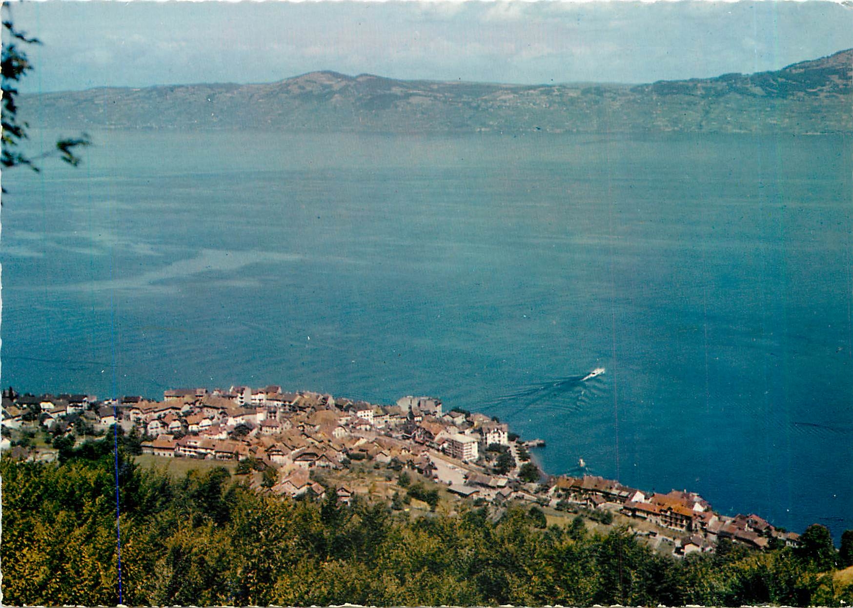 CPM St Gingolph Suisse Vue generale sur le Lac Leman et la Rive Vaudoise 