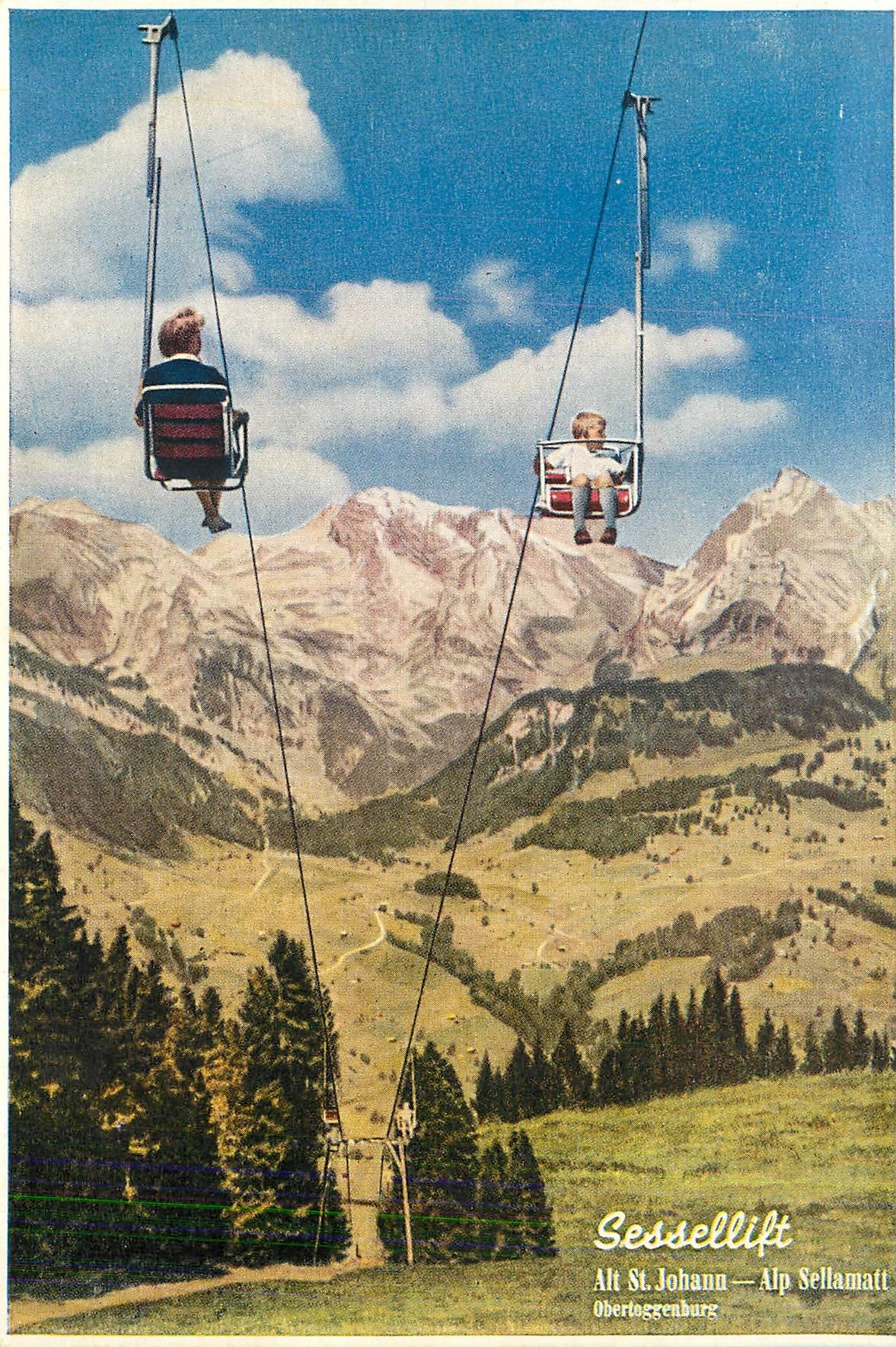 CPM Sessellift Alt St Johann Alp Sellamatt Obertoggenburg 