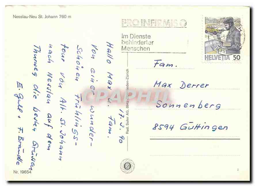 CPM Nesslau Neu St Johann  — Back