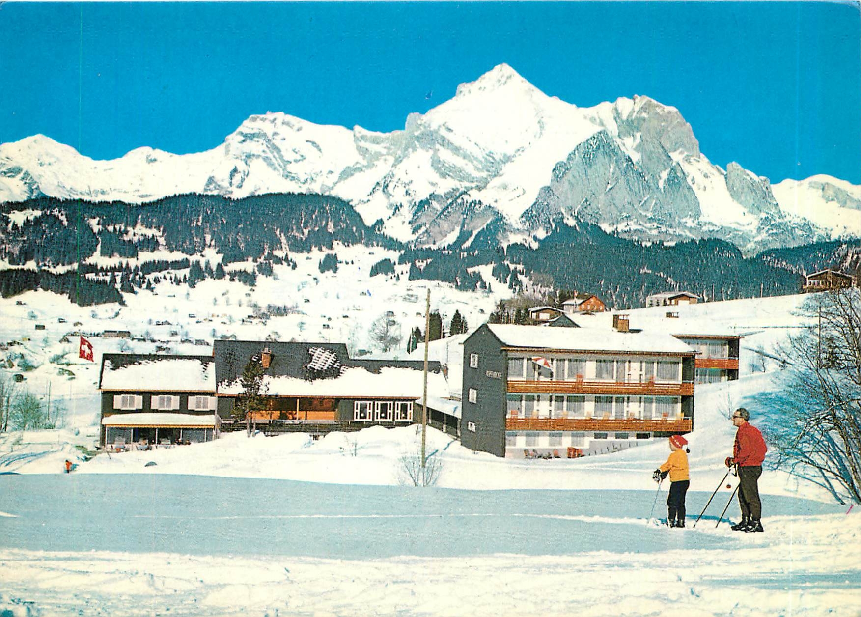CPM Hotel Alpenrose Wildhaus Schweiz Familie Niklaus Stump Wiggli 
