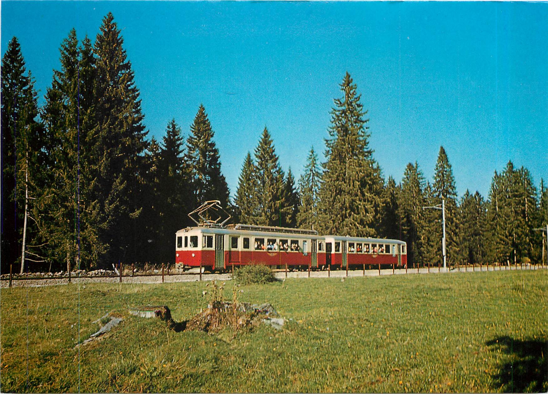 CPM Train des CJ pres du Noirmont Franches Montagnes 