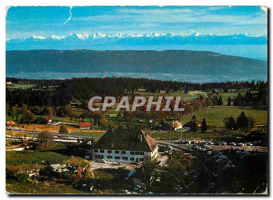 CPM Lumieres et couleurs sur le Jura Neuchateloise Hotel et Col de la Vues des Alpes Alpes Bernoises