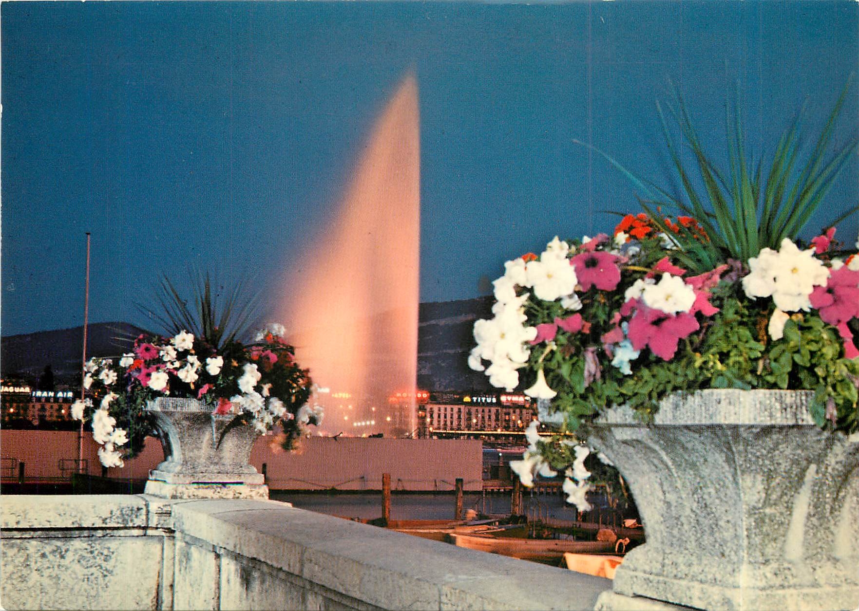 CPM Geneve La rade et le jet d'eau 