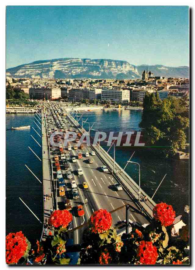 CPM Geneve Le pont du Mont Blanc 