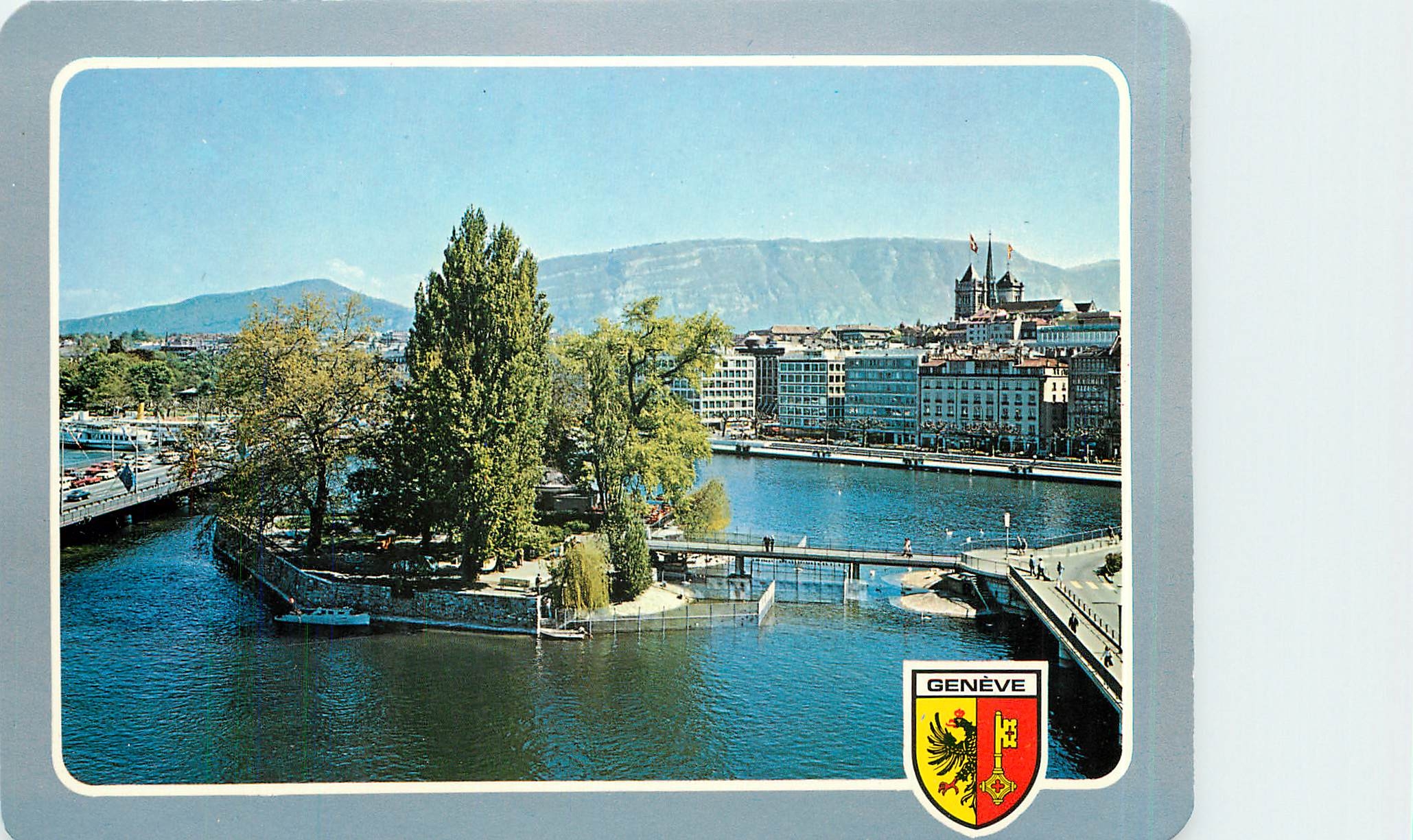 CPM Geneve L'lle JJ Rousseau et la Ville 