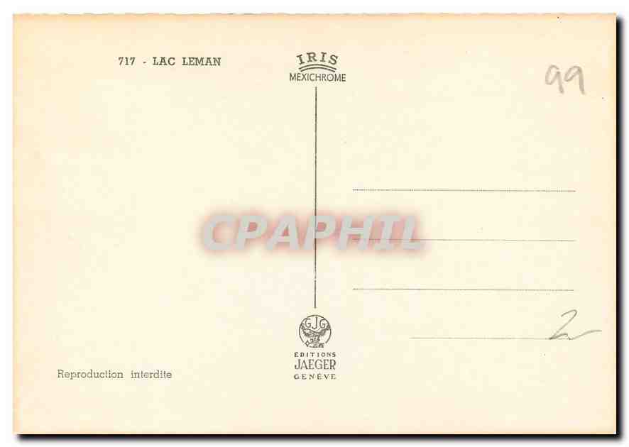 CPM Lac Leman  — Verso