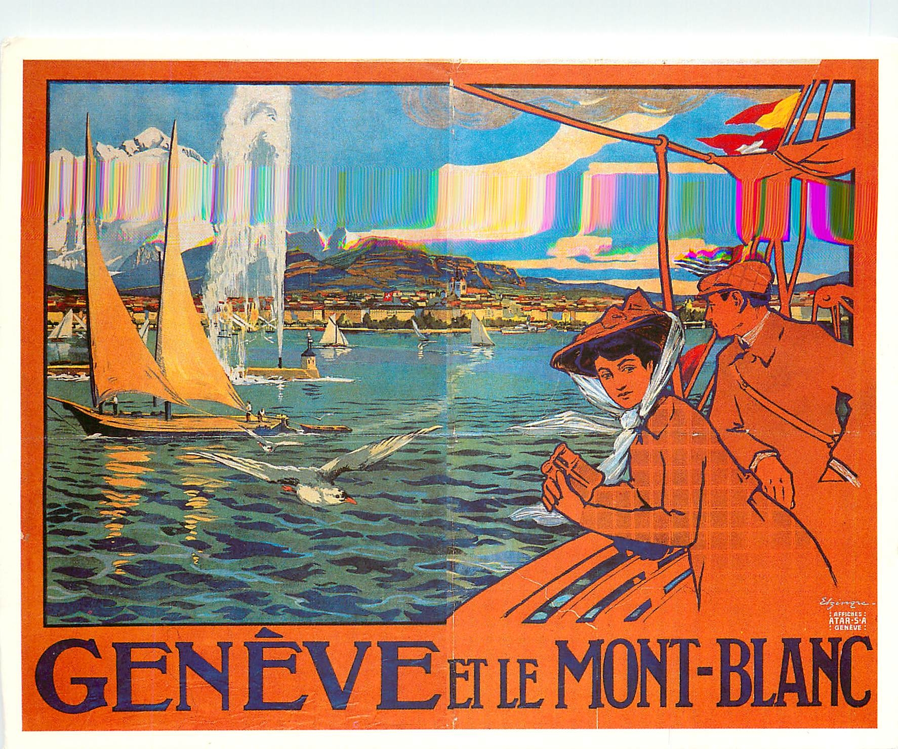 CPM Geneve et le Mont Blanc 