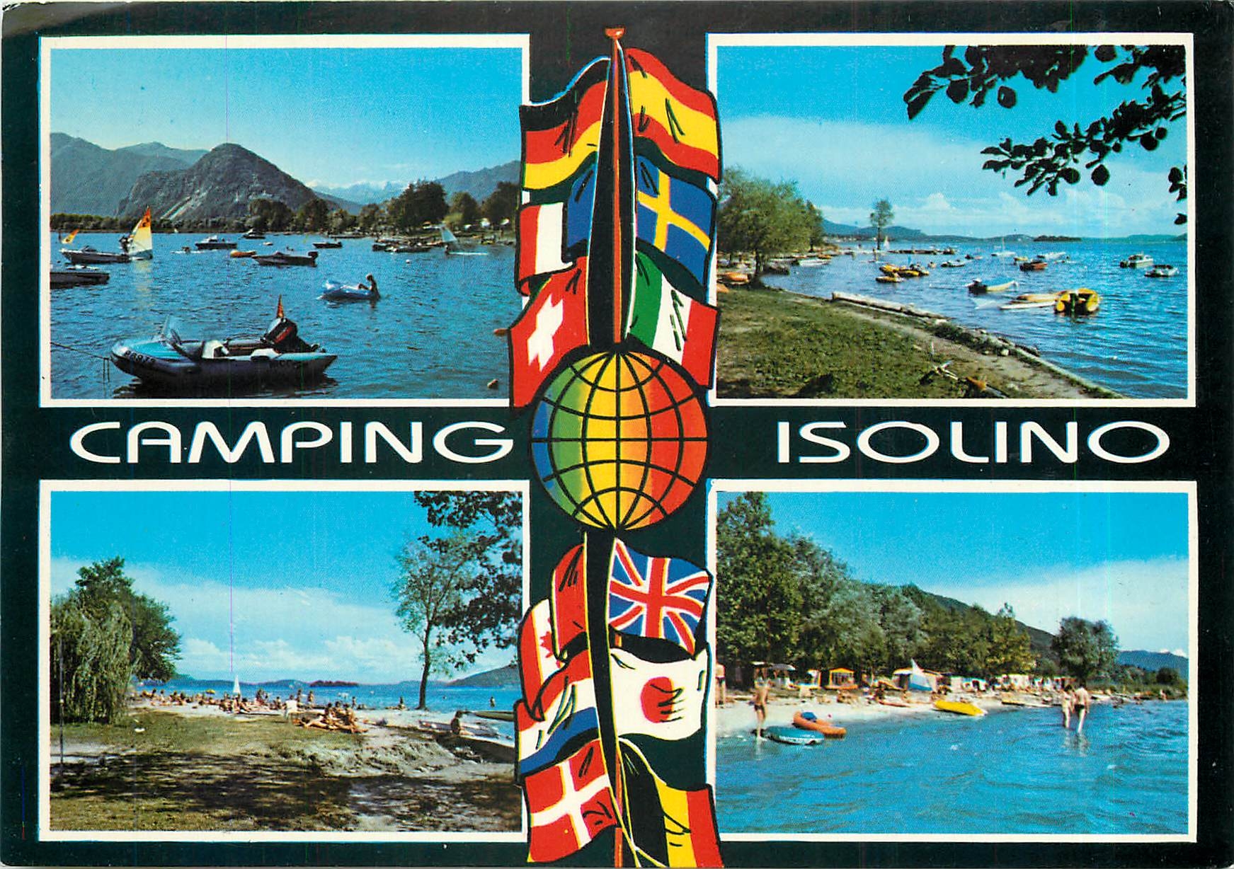 CPM Camping Isolino Fondotoce di Verbania Lago Maggiore Italia 