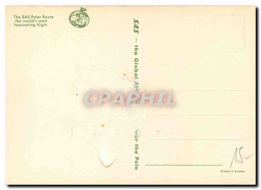 CPM The SAS Polar Route the worlds most fascinating flight  — Rückseite