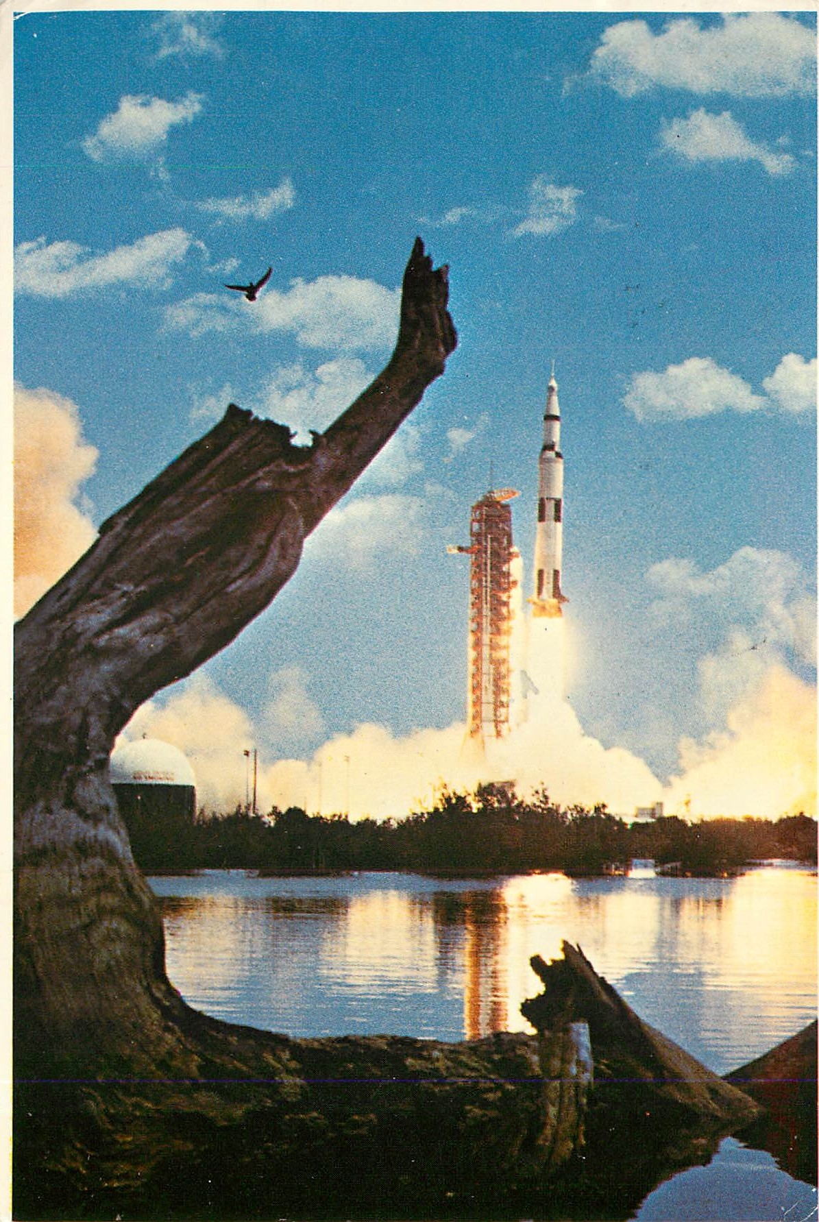 CPM Kennedy Space Center Fla The Apollo 16 Saturn V space vehicle lifted off to the moon at 1254 pm 