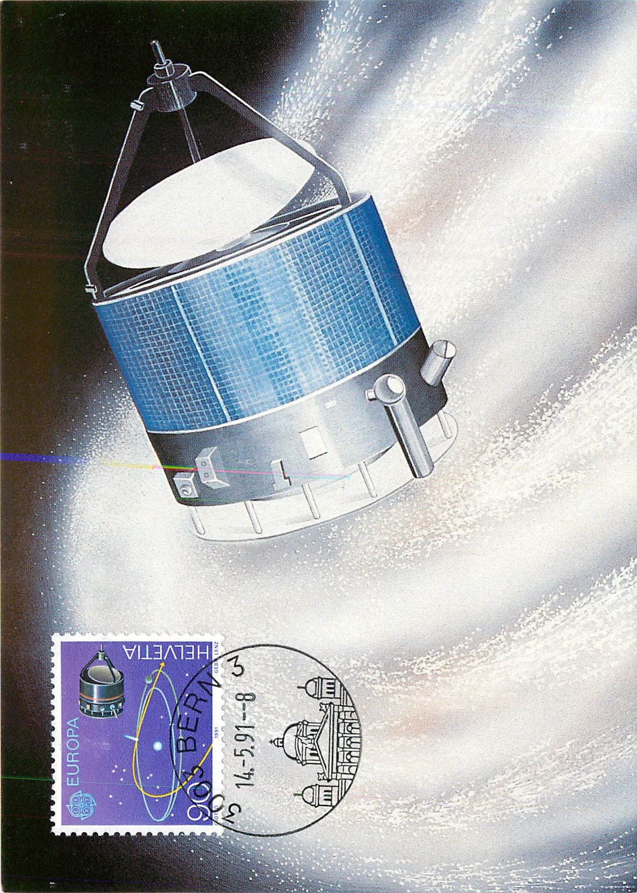 CPM Europa Cept 1991 Weltraumsonde Giotto 