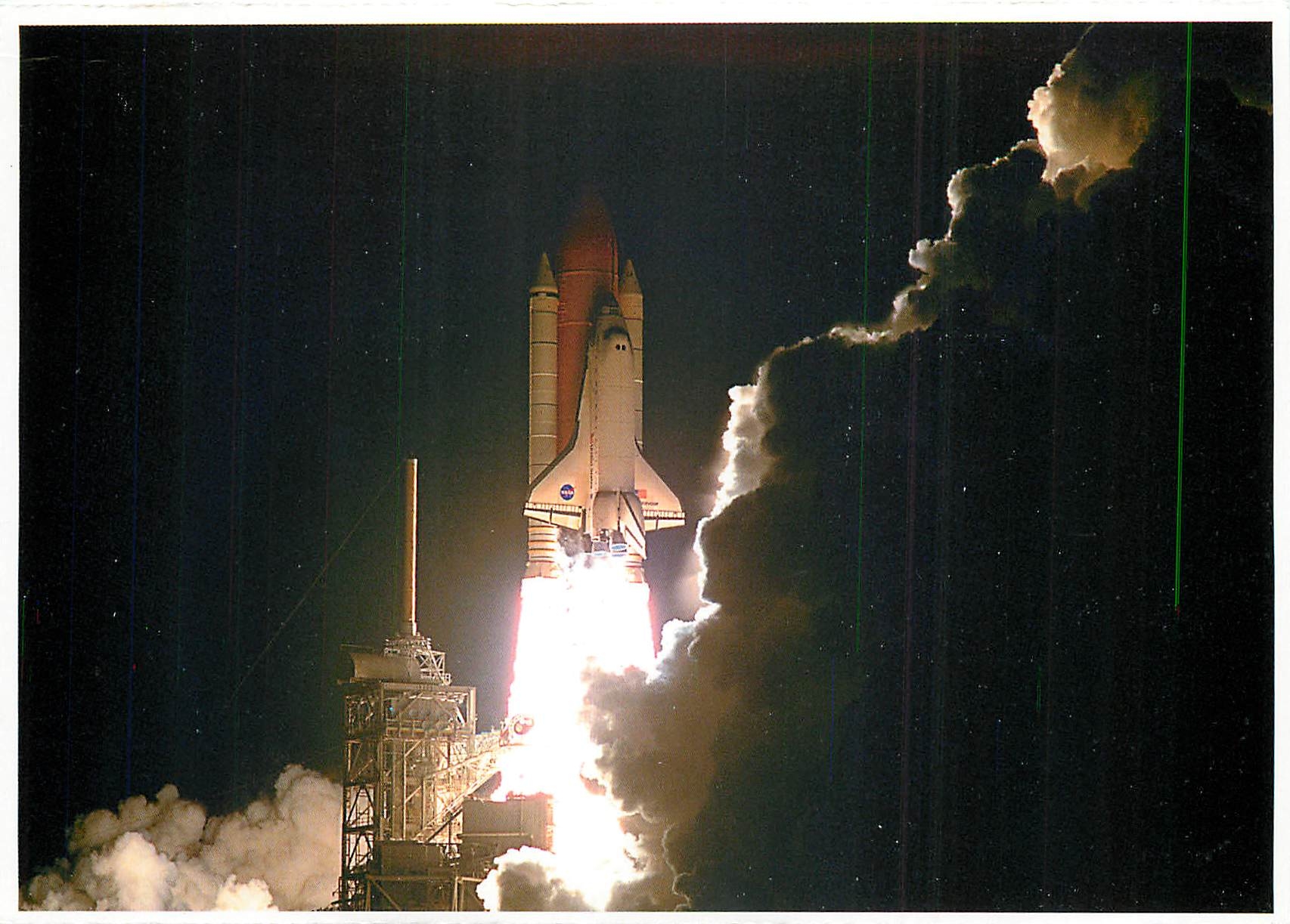CPM Kennedy Space Center The Space Shuttle Endeavor flights up the night sky as it embarks on the fi