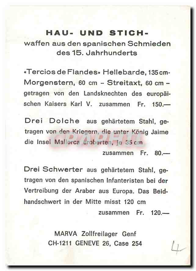 CPM Hau und Stich waffen aus den spanischen Schmieden des 15 Jahrhunderts  — Verso