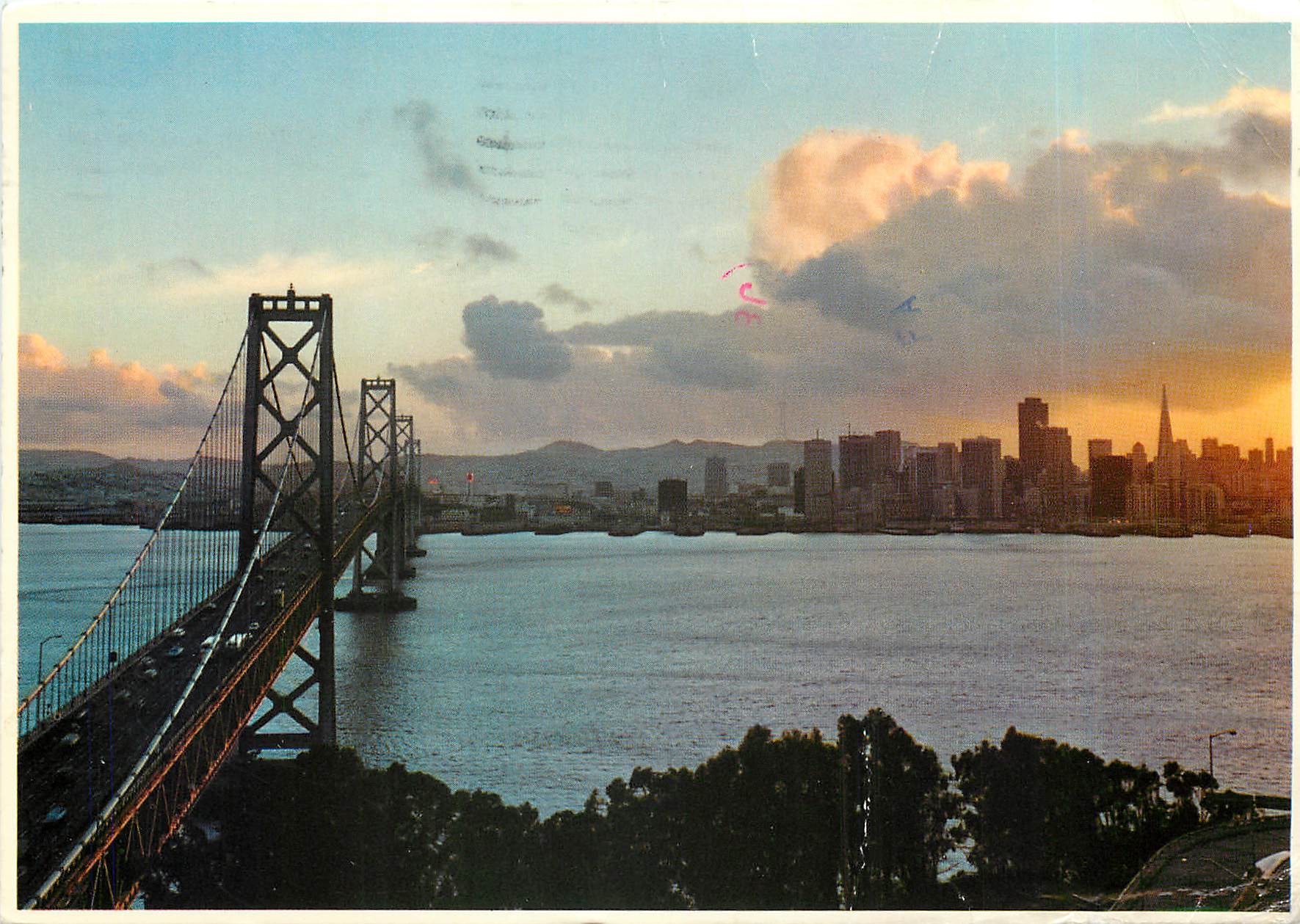 CPM Bay Bridge at Sundown San Francisco California 