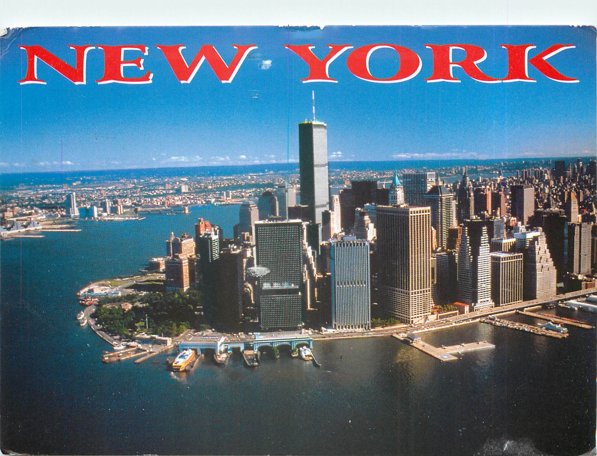 CPM New York Aerial view of Manhattan 