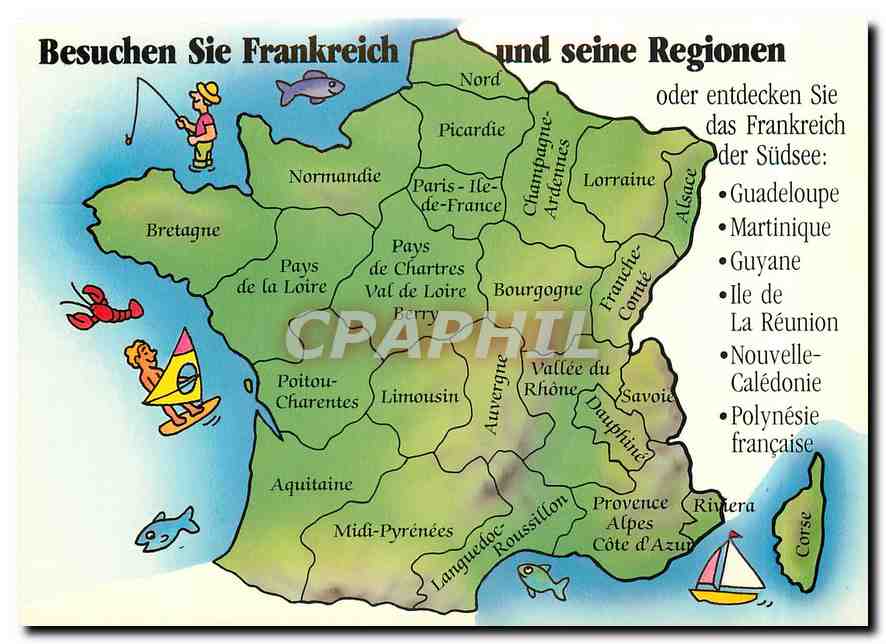 CPM Besuchen Sie Frankreich und seine Regionen 