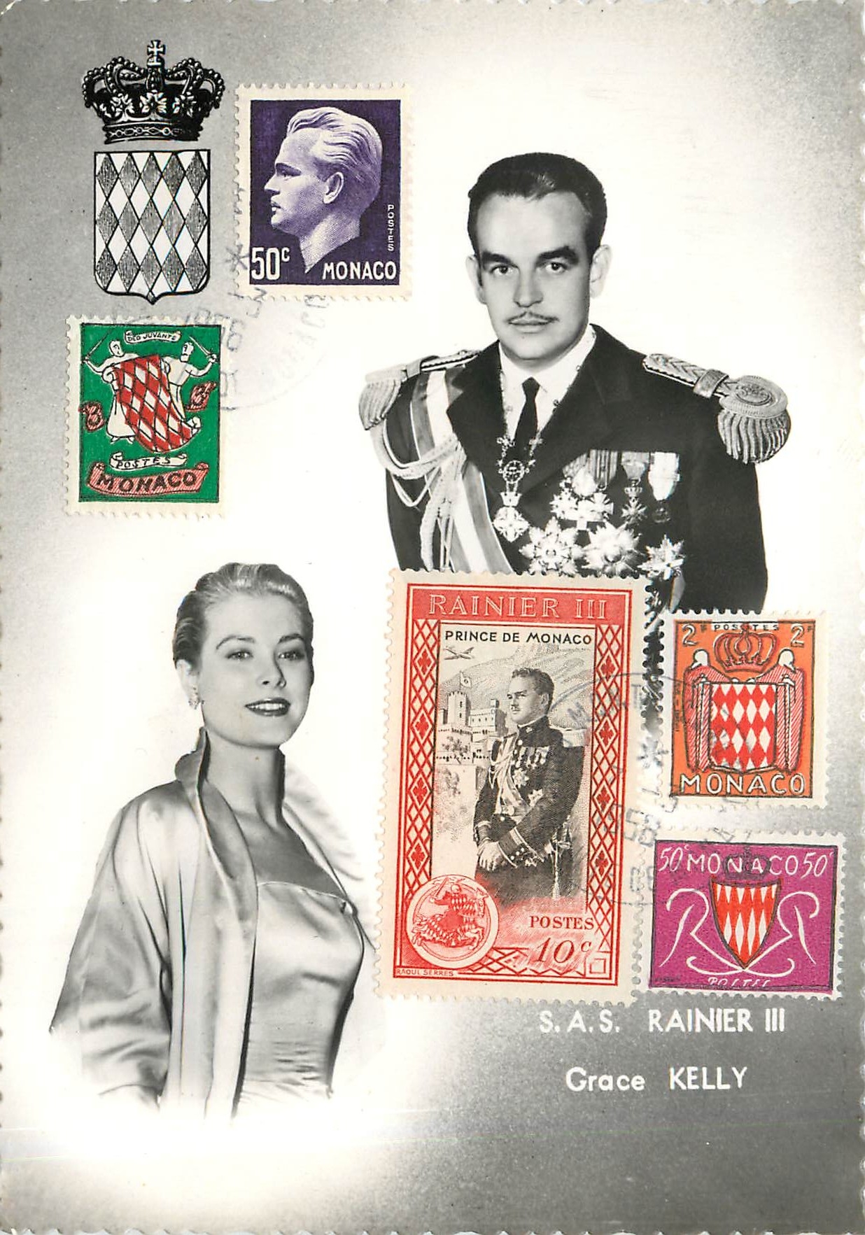 CPM Carte Souvenir Envoi sous enveloppe Palais de la Scala Galerie Monte Carlo 